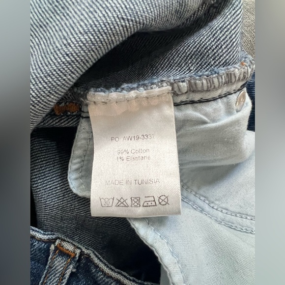 Hush cult blue star denim cropped jeans size 8 - Picture 6 of 8